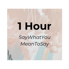 Load image into Gallery viewer, Just Getting Started - Say What You Mean To Say