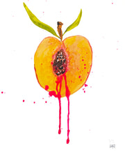 Load image into Gallery viewer, Ripe or Rotten 8 x 10 Unframed Peach Study