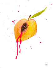 Load image into Gallery viewer, Ripe or Rotten 8 x 10 Unframed Peach Study