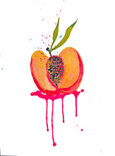 Load image into Gallery viewer, Ripe or Rotten 9 x 12 Unframed Peach Study