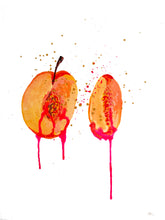Load image into Gallery viewer, Ripe or Rotten 9 x 12 Unframed Peach Study