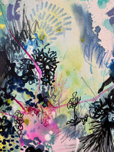 Load image into Gallery viewer, Burn original painting by Tania LaCaria close up detail.
