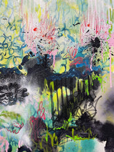 Load image into Gallery viewer, Dawn Chorus original painting by Tania LaCaria detail closeup.