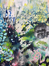 Load image into Gallery viewer, Dawn Chorus original painting by Tania LaCaria detail closeup.