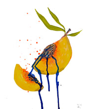 Load image into Gallery viewer, Ripe or Rotten 8 x 10 Unframed Peach Study