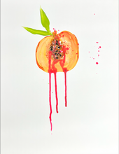 Load image into Gallery viewer, Ripe or Rotten 11 x 14 Unframed Peach Study
