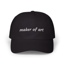 Load image into Gallery viewer, Maker of Art Dad Cap — Embroidered Artist Hat
