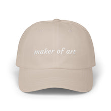 Load image into Gallery viewer, Maker of Art Dad Cap — Embroidered Artist Hat
