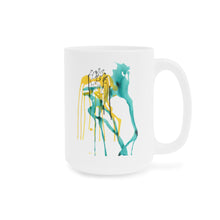 Load image into Gallery viewer, Paint It The F* Out Mug - Yellow Teal Heart
